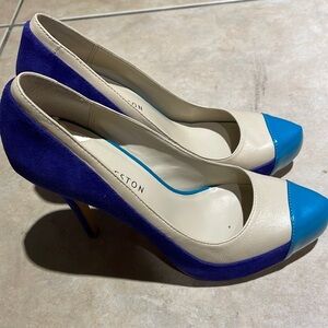 𝅺blue Cream Pumps